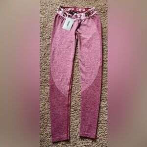 GYMSHARK Flex Leggings in Beet /Small: NEW
